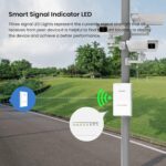 Tenda OS3 5GHz 11AC 867Mbps Long Range Smart Manage Outdoor CPE, 12dBi, 5km+|Point to Point Wireless Bridge| Four Fast Ethernet Ports | IP65 Weatherproof | 6KV Lightning Protection (White) - Image 5