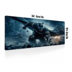 Gadgets WRAP Extra Large Desk Mat Mouse Pad 18 x 36 Inch, Anti-Slip, Spill-Resistant, Ideal for Home, Office, Gaming Setups - Batman Superpowers - Image 3