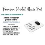 SHERISH Customised Mouse Pad – 19x23 cm Personalised Print (Logo, Text, Photo) for Business & Personal, Smooth Cloth Surface, Non-Slip, Waterproof & Durable Desk Mat for Laptop, Gaming & Office Use - Image 4