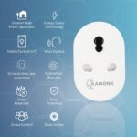 KAMONK Smart Plug 16A, Wi-Fi Enabled, Energy Monitoring, for High Power Appliances AC, Geyser, Motor Compatible with Amazon Alexa and Google Assistant, Add Shortcuts to Siri and App (White) - Image 3