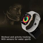Series10 Bluetooth Calling Smartwatch for Kids, Girls, Boys & Women | Heart Rate & Fitness Tracker Watch with Sports Modes, Sleep Monitor,2 Strap (SERIES-10, White) - Image 3