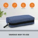 Cranique Polyester Travel Organizer Gadget Case | Electronic Accessories Storage Pouch for Power Adapters, Hard Disk, Power Bank, Cables, Dongle, Pen Drives, Laptop Charger Pouch (QP2) (Blue) - Image 3