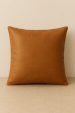 Bean Bag Chair | Gaming Seat with Side Pocket | Premium Leatherette, Washable Cover, Double Stitching | for Lounge & Bedroom | Cover Only (Free Pillow & Footrest, No Beans) (Tan, XXXL) - Image 3