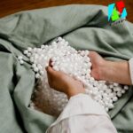 Bean Bag Chair | Gaming Seat with Side Pocket | Premium Leatherette, Washable Cover, Double Stitching | for Lounge & Bedroom | Cover Only (Free Pillow & Footrest, No Beans) (Tan, XXXL) - Image 5