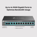 TP-Link ER7212PC | Omada Router, PoE Switch & Controller 3-in-1 Gigabit VPN Router | Up to 4 WAN | 8 PoE+ LAN Port @ 110W | Fanless | Easy Installation | Load Balance | Limited Lifetime Protection - Image 3