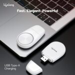 Lifelong iWatch Wireless Charger, USB-A, Travel-Friendly, Cable-Free, Compact & Lightweight with Magnetic Output, Compatible with 9/8/7/SE/6/5/4/3/2/1, White - Image 4