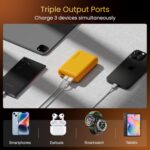 Ambrane 20000 mAh Mini Power Bank with 22.5W Fast Charging, Pocket Size, Triple Output, Type C PD (Input & Output), Li-Polymer, Made in India + Type C Cable (Powerlit XL Lite, Black) - Image 4