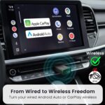 Portronics Tune Lite, Mini 2-in-1 Wireless CarPlay/Android Auto Receiver, Converts Wired to Wireless, Plug & Play, Only for Cars with OEM Installed Wired Android Auto/CarPlay, Android 12+ & iOS 15+ - Image 3