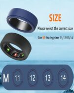 INOCEAN 2 Pcs Smart ring Protector Sleeve Accessories, Ring Cover, Silicone Cover Working Out Accessories Men Women-M for 11 12 13 14 - Image 3