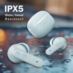 pTron Bassbuds Eon in-Ear TWS Earbuds w/ 13mm Drivers, 45Hrs Playtime, Dual HD Mic & AI-ENC Calls, Custom EQ, Mobile App, Bluetooth v6.0 Headphones, Voice Assistant, Type C Charging & IPX5 (Grey) - Image 4