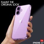 TheGiftKart Ultra-Hybrid Crystal Clear Back Case Cover for iPhone 17 | Shockproof Design | Hard Back Cover Case for iPhone 17 (PC & TPU, Transparent) - Image 4