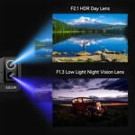 SJCAM SJ20 Dual-Lens UHD 4K30fps Action Camera | 8-Hour, Super Night Vision | 2.29' Dual Touch Screen | 40M Waterproof | 2.4G/5G Dual WiFi | Six-axis gyro stabilization for Live Steaming/Vlog | Black - Image 3