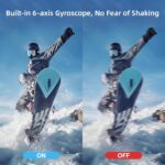 SJCAM SJ20 Dual-Lens UHD 4K30fps Action Camera | 8-Hour, Super Night Vision | 2.29' Dual Touch Screen | 40M Waterproof | 2.4G/5G Dual WiFi | Six-axis gyro stabilization for Live Steaming/Vlog | Black - Image 4