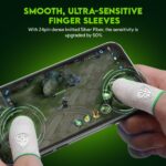 SpinBot Silver Fiber Thumb & Finger Sleeve for Mobile Game (6 Pieces) - PUBG, COD, Free Fire - with Metal Carry Box - Pack of 3 Pair - Image 3