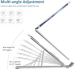 Foldable Height Adjustable Laptop Stand – Metal Frame, Ergonomic Design with Overheating Protection, Portable Tabletop Workstation for Home, Office, Bed, and Study - Image 5