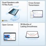 OnePlus Pad Lite with Biggest Battery in Segment 9340 mAh, 11"(27.94 cm) Display with 500 nits Brightness & 11 Hrs of Video Playback, 6GB RAM 128GB Storage, WiFi, Aero Blue - Image 4