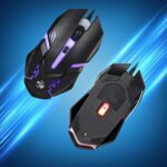ZEBRONICS Uzi High Precision Wired Gaming Mouse with 4 Buttons, Rainbow LED Lights, DPI Switch with 800/1200/1600/2400 DPI, Plug & Play, 3 Million clicks, Lightweight Mouse - Image 3