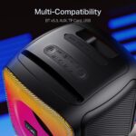 Boat 2025 Launch, PartyPal 65 Pro, 42W Signature Sound, Wireless Karaoke Mic, 8H Battery,RGB LEDs, TWS, Bass Boost, Multi Port, Bluetooth Speaker, Wireless Speaker, Portable Speaker (Premium Black) - Image 6