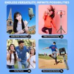 WeCool S1 Selfie Stick Tripod, 3-in-1 Multifunctional Design with Detachable Wireless Remote, Portable & Lightweight Phone Tripod for Vlogging, Photography, iPhone & Android Smartphones - Image 4