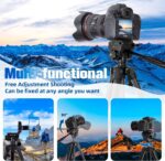 SKYCELL Tripod Stand for Mobile Phone and DSLR Camera for Best Video Recording Shoot 360 Rotaion 61 Inch (5 Feet) Suitable for iPhone - Image 3