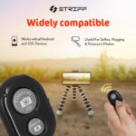 STRIFF Smart Remote Controller with Bluetooth Wireless Unique Gadgets -Click Amazing Photos and Videos-Compatible with All Devices (Black) - Image 4