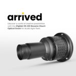 Digitek® (DS 230) Bowens Mount Optical Snoot Kit for Studio Light Flash, Accessories with 6X Gobos & 4X Color Gels (Red/Yellow/Green/Blue), Multifunction Focus Ring, Premium Metal Construction - Image 3