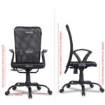 Green Soul Seoul Office Chair, Mid Back Mesh Ergonomic Home Office Desk Chair with Comfortable & Spacious Seat, Rocking-tilt Mechanism & Heavy Duty Metal Base (Smart Black) - Image 3