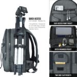 FATMUG Camera Backpack for SLR/DSLR, Lens, Accessories and Tripod Holder with Adjustable Compartments - Image 4