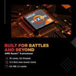 HP Omen, AMD Ryzen 9 8940HX, 8GB RTX 5060, 24GB DDR5(Upgradeable) 1TB SSD, 165Hz, 2k WUXGA, 3ms, 400 nits, 16''/40.6cm, Win11, M365* Office24, Black, 2.44kg, ap0181AX, Omen AI, RGB, AI Gaming Laptop - Image 4