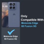 Back Cover for Moto Edge 60 Fusion 5G | Ultra Slim & Flexible Matte Silicone Case | Soft Rubberized Finish | Camera Protection (Clear) - Image 3