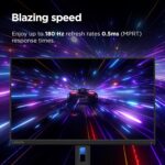 Lenovo Legion R24e | 24" (60.9cm) FHD 180Hz Gaming Monitor | 0.5ms, AMD FreeSync, 99% sRGB, 1xHDMI 2.1 TMDS, 1xDP 1.4| Tilt, Swivel, Pivot, Height Adjust | Black | 67CCGAC4IN - Image 3