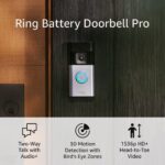 RlNG Battery Doorbell Pro (Newest Model) Smart WiFi Video Doorbell - Battery Version - Two-Way Talk with Audio+, 3D Motion Detection - Satin Nickel - Image 3