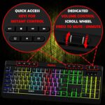 Gamer Programmable RGB Gaming Keyboard | 26 Anti-Ghosting Keys | Windows Lock Key | 11 RGB Backlight Mode with Music Sync Mode | 7 LED Speed & Brightness Levels | 1.8 M Braided Cable - Image 4