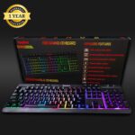 Gamer Programmable RGB Gaming Keyboard | 26 Anti-Ghosting Keys | Windows Lock Key | 11 RGB Backlight Mode with Music Sync Mode | 7 LED Speed & Brightness Levels | 1.8 M Braided Cable - Image 5