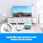 WiFi Extender, WiFi Booster/WiFi Range Extender, Signal Booster for Home Up to 1200 Sq.ft and 30 Devices, 300Mbps &2.4GHz WiFi Range Extender, Wireless Repeater (White) - Image 3