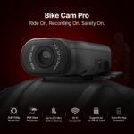 Qubo by Hero Group Smart Bike Cam Pro | 2K Resolution 3MP 1296p | 2000 mAh | 124 Degree Wide Angle | Night Vision | for Motorcycles, Bicycles | Proof on Demand | Record Your Rides | (Bike Cam) - Image 3