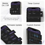IOTICS Smart Wifi Switch Board: 4 Switch with 1 x High Load (AC/Geyser) switch. Touch, Remote, App Control. Voice Compatible with Alexa & Assistant. Smart Touch Switch For Home Automation (Blue) - Image 4