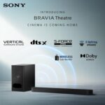 Sony Bravia Theatre Bar 6 HT-BD60 5.1(3.1.2 ch) Dolby Atmos Soundbar with Wireless Subwoofer, 2-Upfiring Speakers, S-Force & Vertical Surround Engine, Bluetooth, HDMI eARC. - Image 4