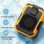 NYALA Portable Waist Fan with Clip & Power Bank Function | 6000mAh Rechargeable Battery, 3 Speeds, Flashlight | Cooling Fan for Travel, Running, Camping | Wearable Belt/Neck USB Fan for Outdoor - Image 5