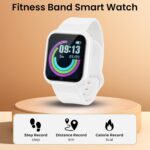 Bouncefit M I D116 Fitness Band Smart Watch for Men, Women, Boys, Girls, Kids – Single Touch Interface, Water Resistant, Workout Modes,Quick Charge Sports Smartwatch – White (BB) - Image 3