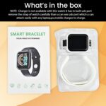 Bouncefit M I D116 Fitness Band Smart Watch for Men, Women, Boys, Girls, Kids – Single Touch Interface, Water Resistant, Workout Modes,Quick Charge Sports Smartwatch – White (BB) - Image 5