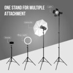 Amazon Basics 7 Feet Tripod Stand with Mobile Phone Holder, Suitable for Mobiles, Lights, Reflectors and Cameras - Image 3