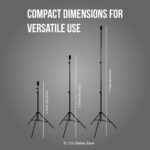 Amazon Basics 7 Feet Tripod Stand with Mobile Phone Holder, Suitable for Mobiles, Lights, Reflectors and Cameras - Image 4