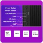 Assembled Desktop CPU Core i7-4th Gen (8GB RAM II 256GB SSD II Windows 11 II MS Office II WiFi Dongle II HDMI & VGA Ports) Full Metal Body – Black - Image 5