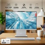 Lenovo IdeaCentre AIO 13th Gen Core i3-1315U 24" FHD IPS (8GB RAM/512GB SSD/Windows11/Office 21/3Wx2 Harman Speakers/Alexa Built-in/Wireless EOS Keyboard & Mouse, Grey), F0HN00FWIN All-in-One Desktop - Image 4