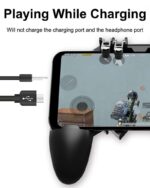 BKN Ak-66 Mobile Gaming Controller Gamepad Metal Alloy Triggers Fits Sensitive Shoot Supports For All Android And Ios Phones & Pubg, Fortnite, Knives Out, Cod, Free Fire, Krafton Etc. - Image 4
