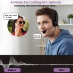 BigPassport Wired USB Headset with Noise Cancelling Microphone | HD Audio & All-Day Comfort for Online Meetings & Office Calls | USB Headphones for PC & Laptop | Model: Pro-Tech 491 (Black) - Image 5