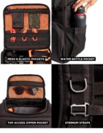 CarryPro PANGO V2.0 Camera & Laptop Travel Backpack - 30L, Detachable Camera Cube, Fits 15.6” Laptop & iPad, Drone & DSLR Lens Storage, Rain Cover, Unisex, 2-Year Warranty - Image 7