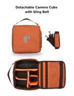 CarryPro PANGO V2.0 Camera & Laptop Travel Backpack - 30L, Detachable Camera Cube, Fits 15.6” Laptop & iPad, Drone & DSLR Lens Storage, Rain Cover, Unisex, 2-Year Warranty - Image 8