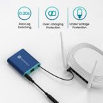 Portronics Power Plus Advanced Mini Router UPS for 12V DC WiFi Router Broadband Modem, Router UPS Power Backup During Power Cuts, Discharge Protection, Portable UPS(Blue) - Image 4